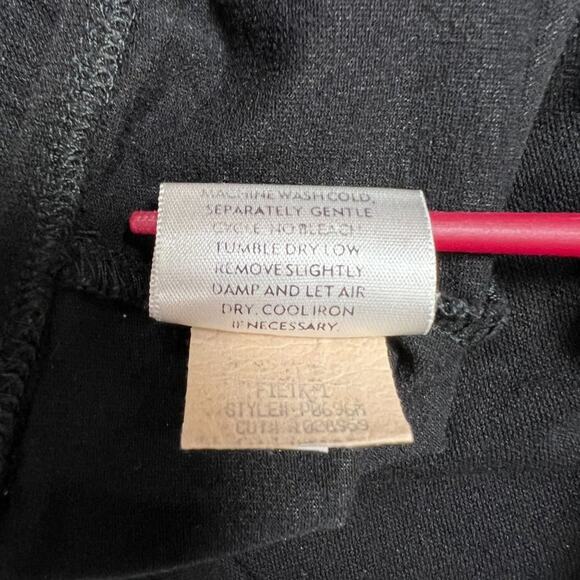 Eileen Fisher System Washable Stretch Crepe Slim Pant SIZE S Black Pullon USA - Picture 5 of 9